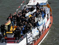 Kutterfahrt der Ultras Chemnitz auf dem Rhein