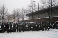 Polizei sichert die Heimreise der Chemnitzer ab