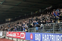 Braunschweiger Fans feiern den Sieg gegen Union