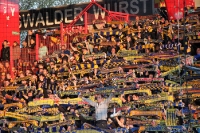 Tolle Stimmung. Fans von Eintracht Braunschweig bei Union Berlin