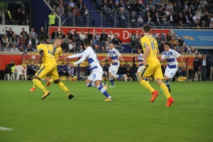 Spielszenen Braunschweig in Duisburg 13-10-2017