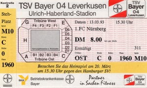 Bayer 04 Leverkusen vs. 1. FC Nürnberg