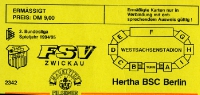 FSV Zwickau vs. Hertha BSC