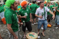 Irische Fans mit Bodhran bei der EM 2012