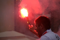 Pyrotechnik bei der Europameisterschaft 2012 in Polen