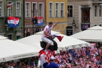 Tausende Fußballfans aus Kroatien zu Gast in Poznan, EM 2012