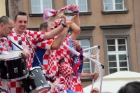 die kroatischen Fans drehen vor dem Spiel gegen Irland mächtig auf
