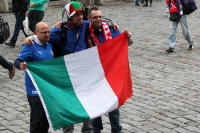 Nur wenige italienische Fans ließen sich in Poznan sehen!