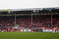 Schalparade der Fans des FC Energie Cottbus