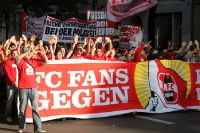 Fans und Ultras des 1. FC Köln bei der Fandemo 2010