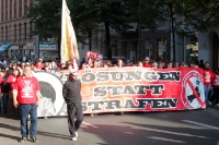 Fans des Halleschen FC bei der Fandemo 2010