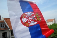 Fahne der Republik Serbien