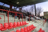 Fans des FC Erzgebirge Aue bei Union Berlin