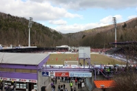 das Erzgebirgsstadion beim Spiel gegen Union Berlin