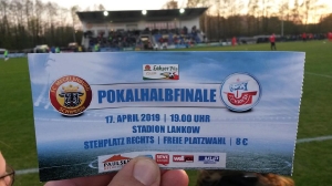 Eintrittskarte Halbfinale in Schwerin
