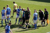 Umkämpfte Partie: FC Hansa Rostock - FC Erzgebirge Aue