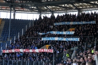 Spruchbänder der Fans / Ultras des FC Hansa Rostock