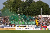 Rauch im Münsteraner Block beim Spiel gegen Hansa Rostock