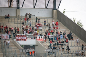 Gästefans, Gästeblock Rot-Weiss Essen vs. FC Ingolstadt 04 20.08.2022