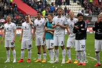 FC St Pauli feiert Sieg gegen RB Leipzig