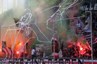 Pyro und Konfetti beim FC St. Pauli