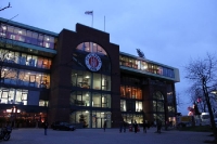 Neue Tribüne des Stadions des FC St. Pauli
