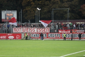RWE Fans Fortuna Düsseldorf U23 vs. Rot-Weiss Essen Spielfotos 28-10-2021