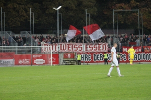 RWE Fans Fortuna Düsseldorf U23 vs. Rot-Weiss Essen Spielfotos 28-10-2021