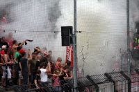 Mächtig Rauch im Zwickauer Block in Babelsberg
