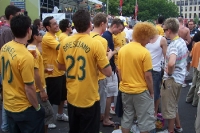 australische Fußballfans auf der Fanmeile in Berlin, WM 2006