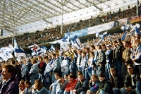 Fans von Hertha BSC im Berliner Olympiastadion, 1993/94