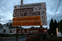 Schilder am Kehrwegstadion Eupen
