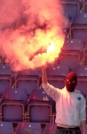 Pyrotechnik beim Duell Bröndby IF vs. FC Kopenhagen