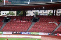 Auswärtsfans des FC Thun im Stadion Letzigrund