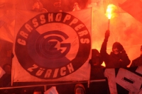 Grasshopper Zürich Fans zünden Pyrotechnik