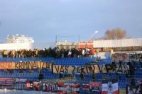 Fanproteste beim Duell Slovan vs. Spartak