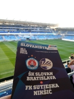 ŠK Slovan Bratislava vs. FK Sutjeska Nikšić