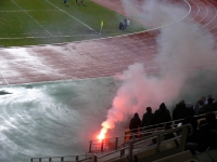 Pyro von Paris FC Fans gegen US Créteil 12-01-2013