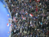 Stade de France: französische Fans Länderspiel gegen Deutschland