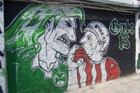 Graffiti am Apostolos-Nikolaidis-Stadion