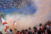 Pyrotechnik beim Heimspiel der Associazione Sportiva Roma