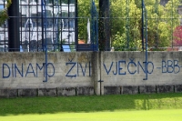 Schriftzug am Stadion Maksimir von Dinamo Zagreb