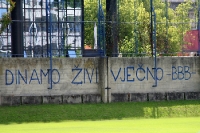 Graffiti am Stadion von Dinamo Zagreb