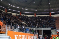 Fans von Lech Poznan trotz Verbot bei Zaglebie Lubin