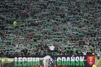Fans von Lechia Gdansk beim Spiel gegen Lech Poznan