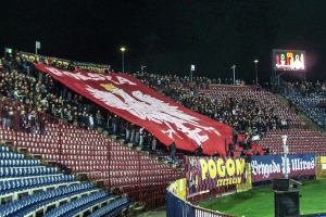 Fußball in Polen - Nationalfarben weiß und rot