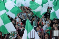 Knackiger Support bei den Fans von Lechia Gdansk