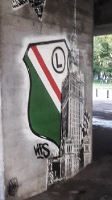 Graffiti bei Legia Warschau