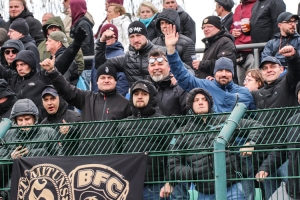 Pogon-Fans beim Heimspiel des BFC Dynamo