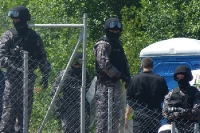 Polnische Polizei im Einsatz beim Fußball